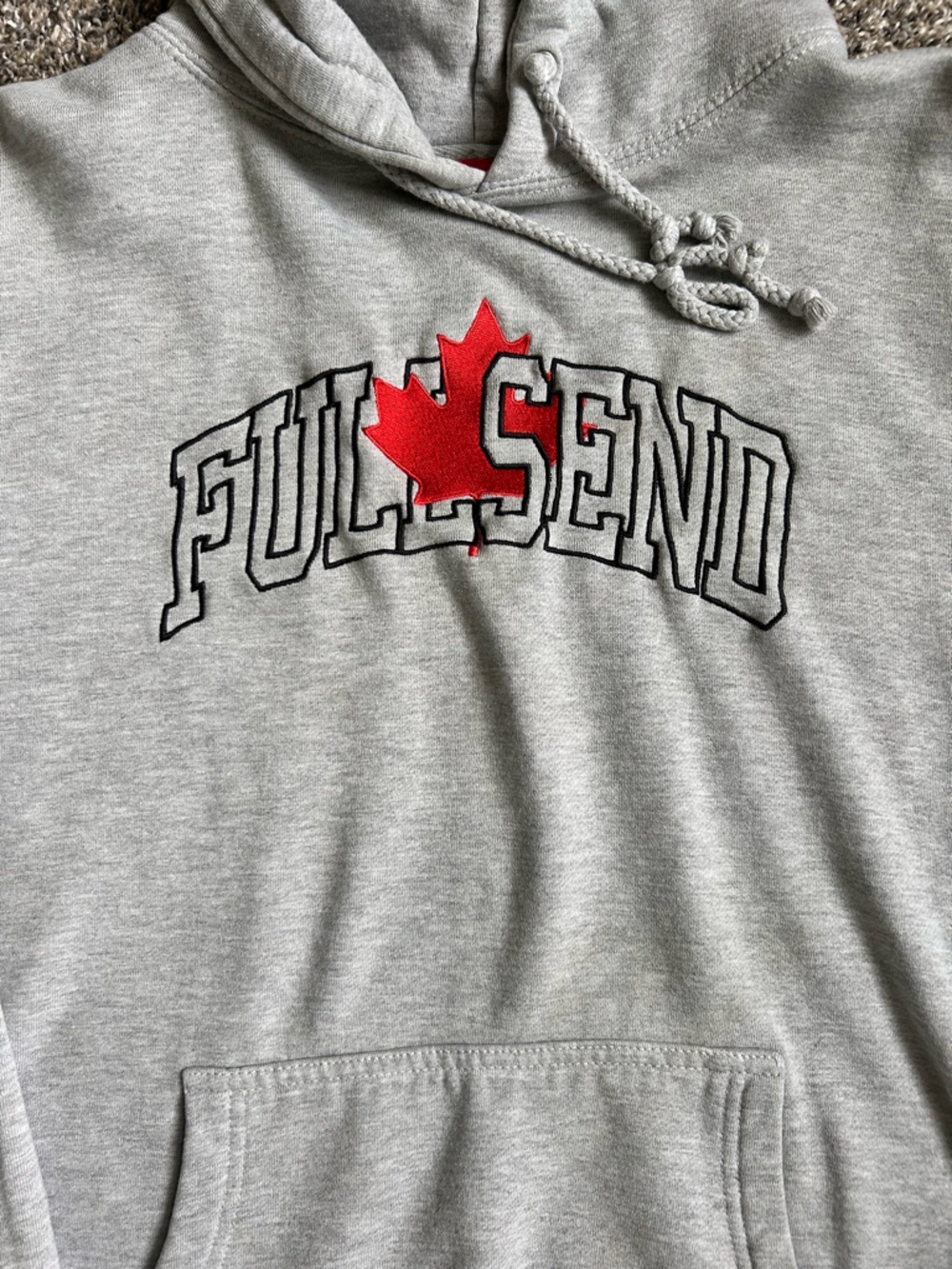 Nelk Boys Full Send thick gray unisex hoodie size medium - Picture 2 of 4